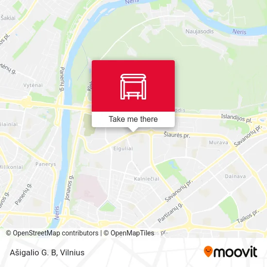Карта Ašigalio G. B