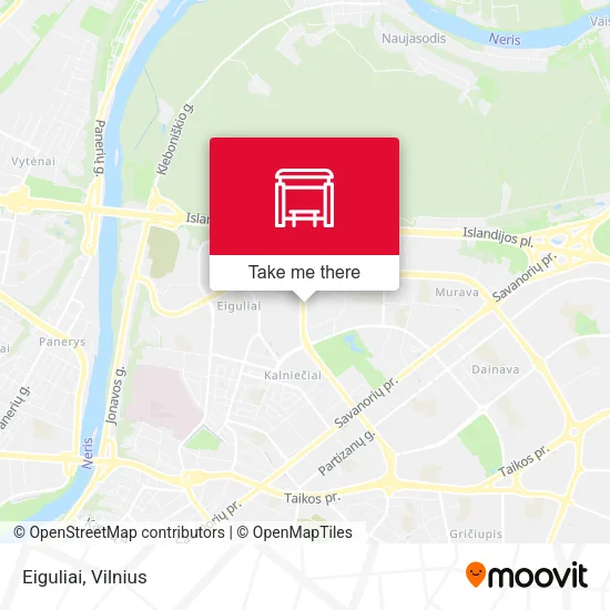 Карта Eiguliai
