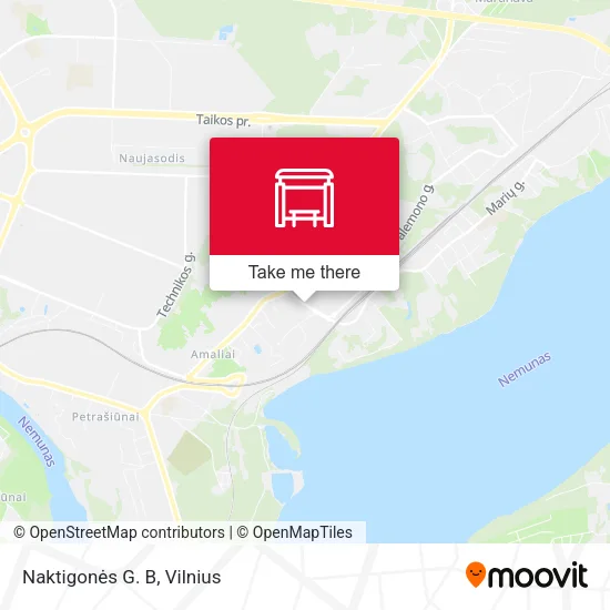 Карта Naktigonės G. B