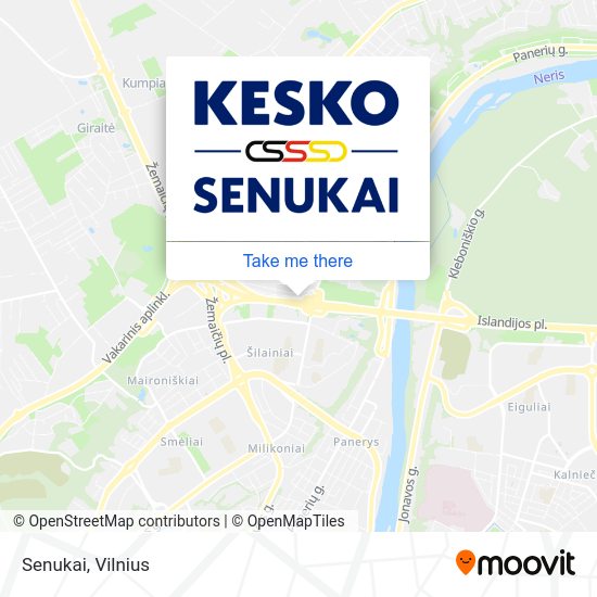 Карта Senukai