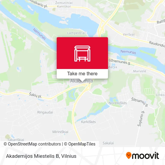 Карта Akademijos Miestelis B