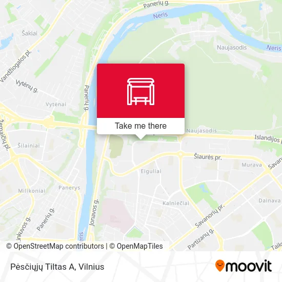 Pėsčiųjų Tiltas A map