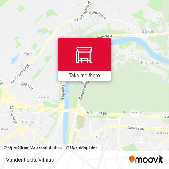 Карта Vandentiekis
