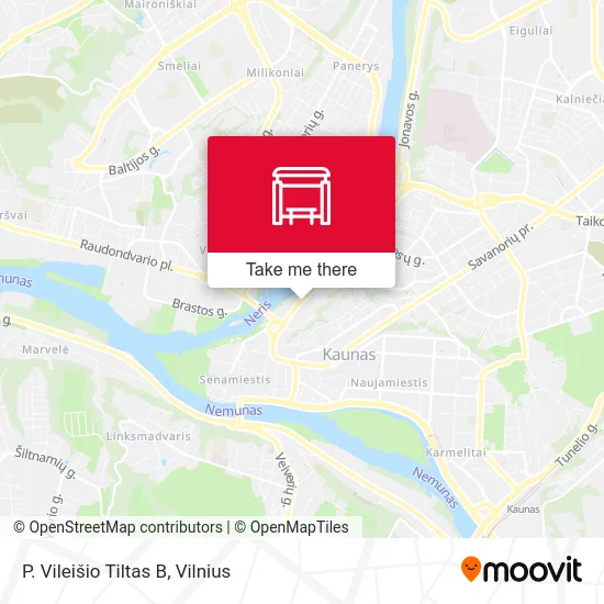 Карта P. Vileišio Tiltas B