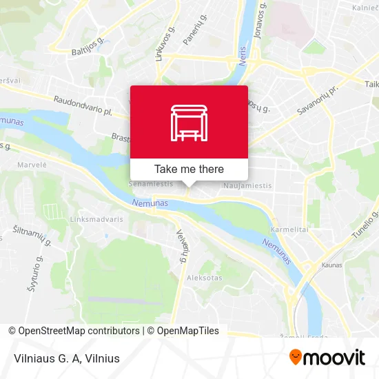 Карта Vilniaus G. A