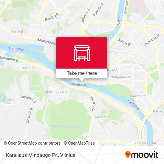Карта Karaliaus Mindaugo Pr.