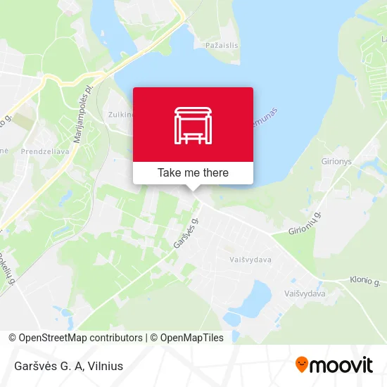 Карта Garšvės G. A