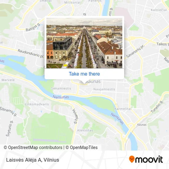 Карта Laisvės Alėja A