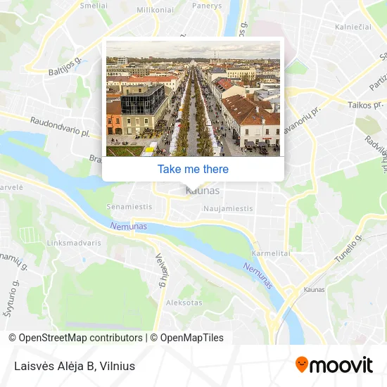 Карта Laisvės Alėja B