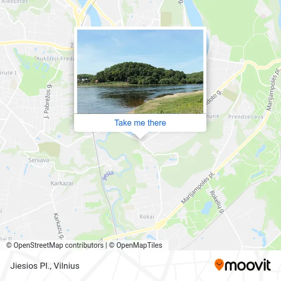 Jiesios Pl. map