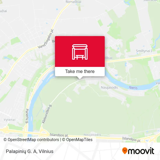 Карта Palapinių G. A