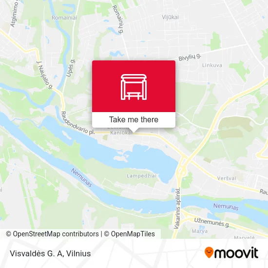 Карта Visvaldės G. A