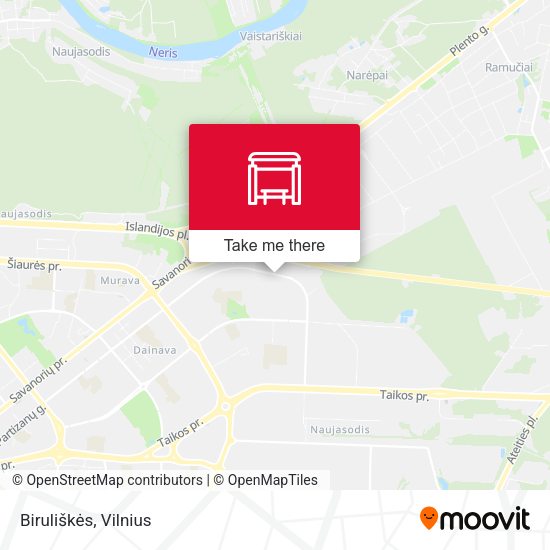 Карта Biruliškės