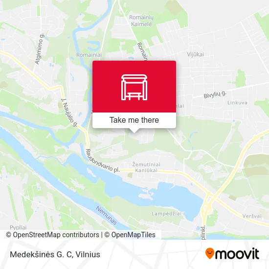 Карта Medekšinės G. C