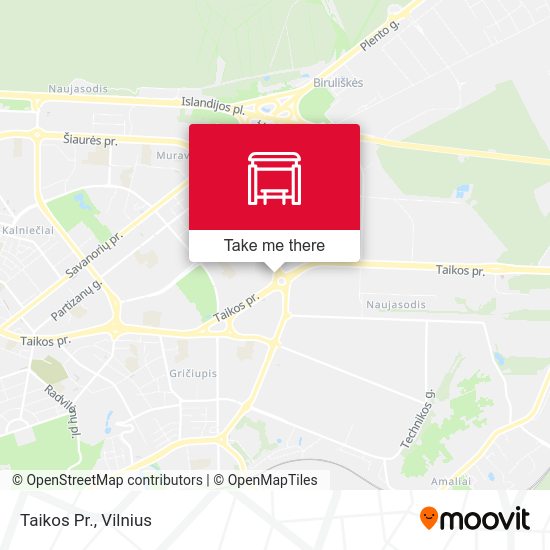 Карта Taikos Pr.