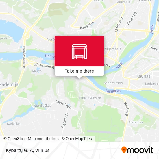 Kybartų G. A map