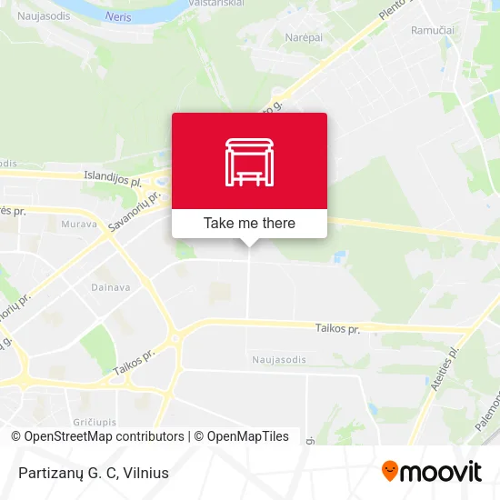 Карта Partizanų G. C