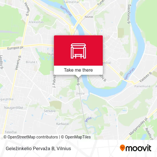 Карта Geležinkelio Pervaža B