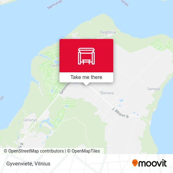 Карта Gyvenvietė