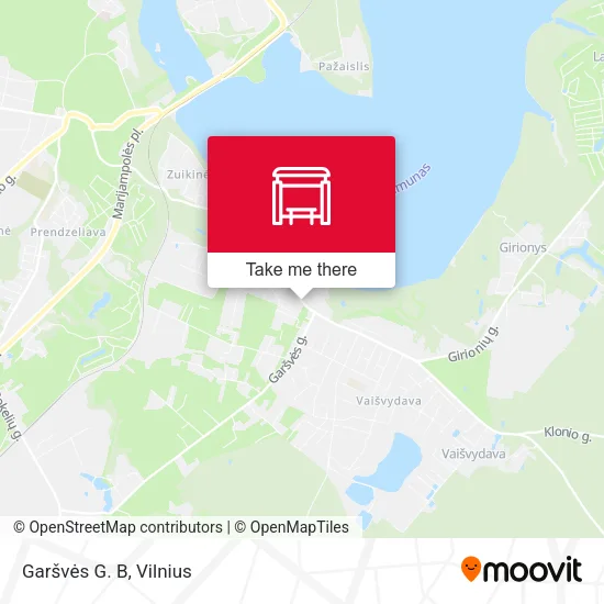 Карта Garšvės G. B