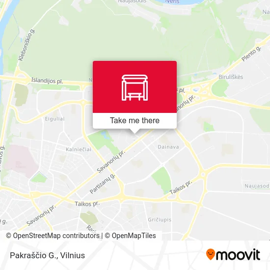 Карта Pakraščio G.