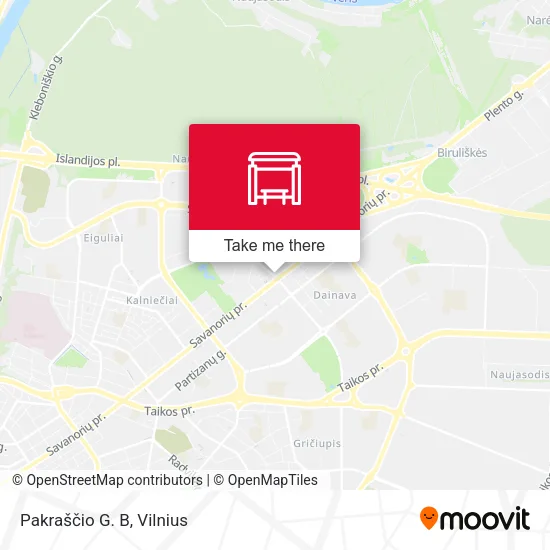 Карта Pakraščio G. B