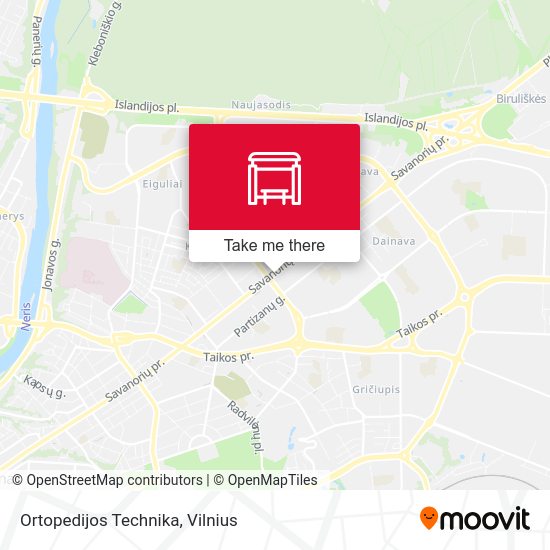 Карта Ortopedijos Technika