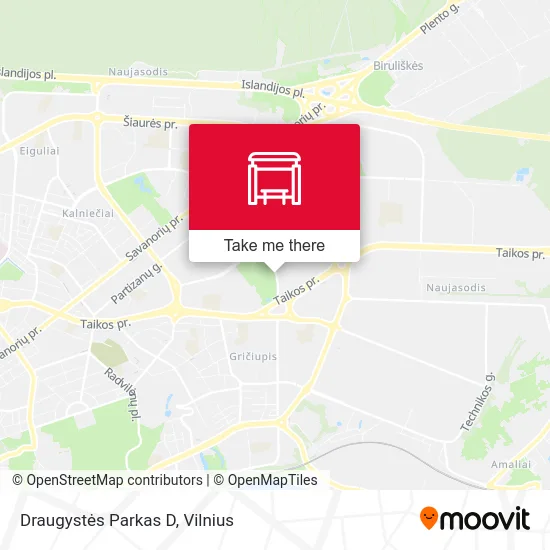 Карта Draugystės Parkas D