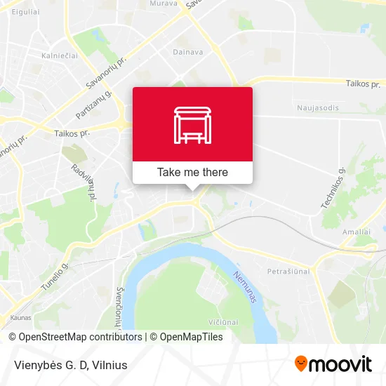 Карта Vienybės G. D