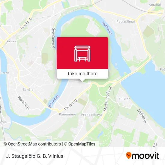 Карта J. Staugaičio G. B