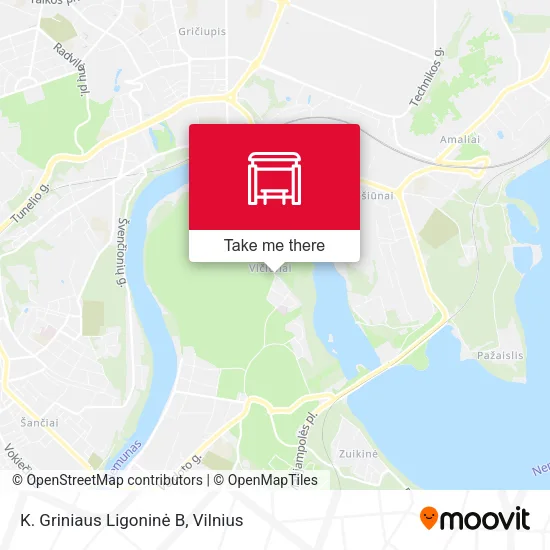 Карта K. Griniaus Ligoninė B