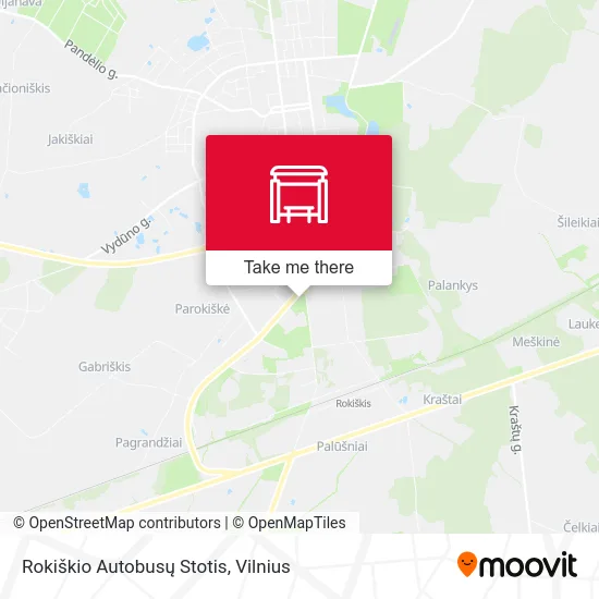 Карта Rokiškio Autobusų Stotis