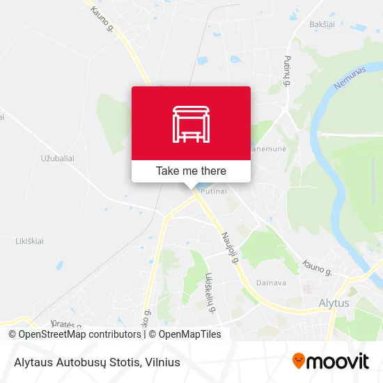 Карта Alytaus Autobusų Stotis