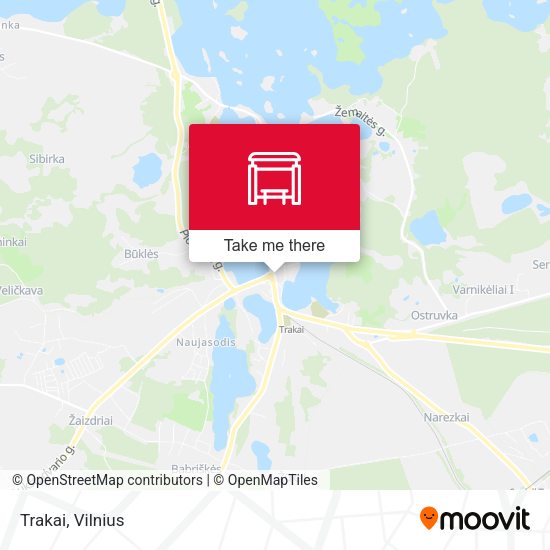 Карта Trakai