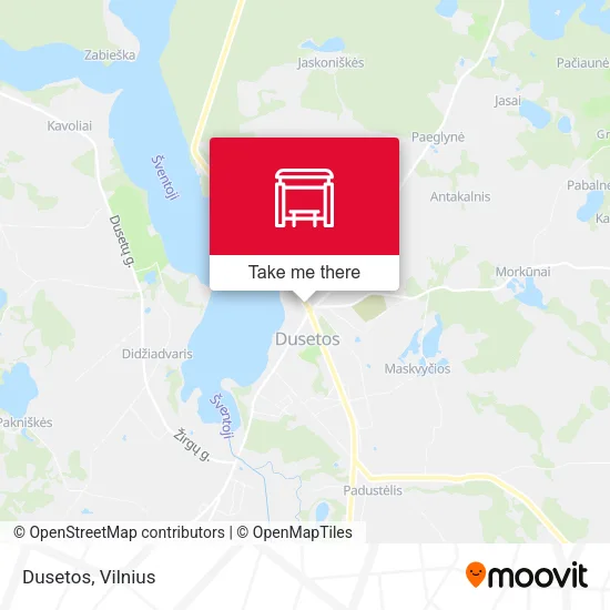 Карта Dusetos