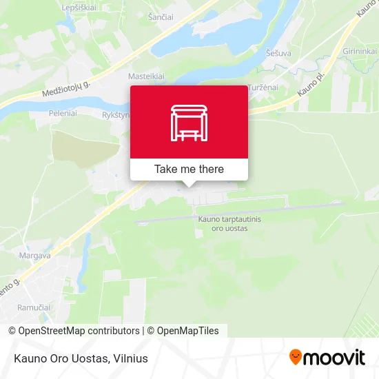 Карта Kauno Oro Uostas