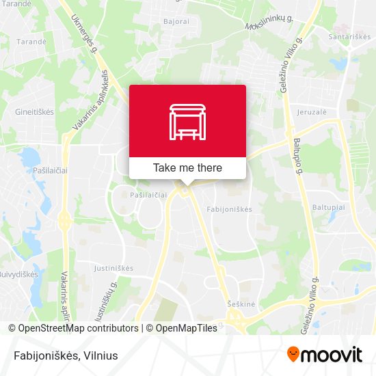 Карта Fabijoniškės