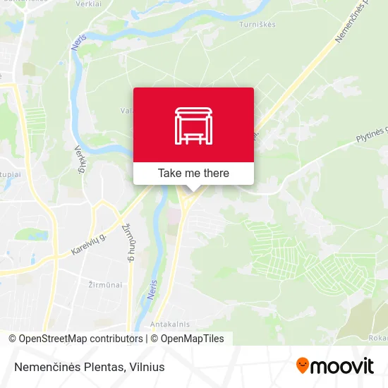 Nemenčinės Plentas map