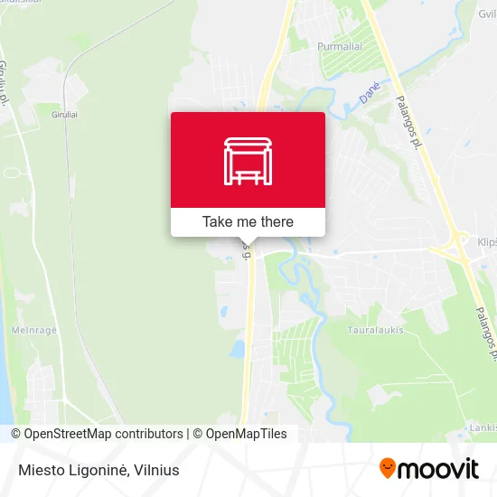 Карта Miesto Ligoninė