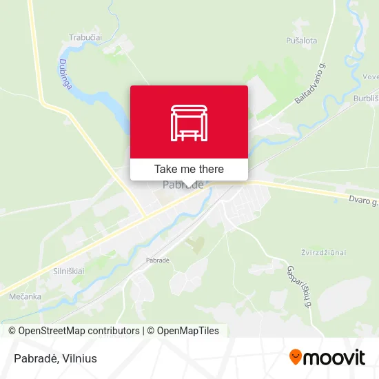 Карта Pabradė