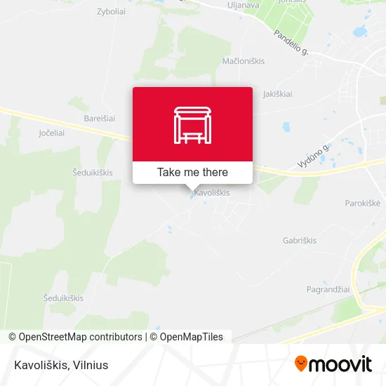 Карта Kavoliškis