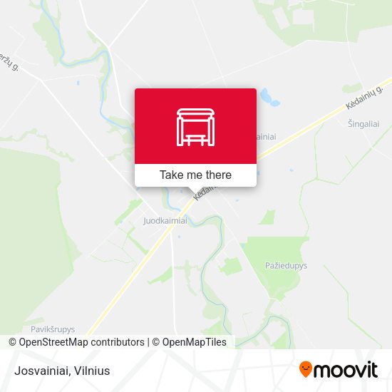 Карта Josvainiai
