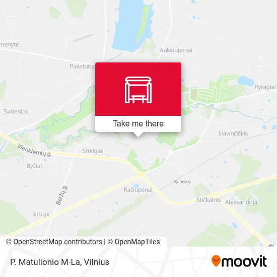 Карта P. Matulionio M-La