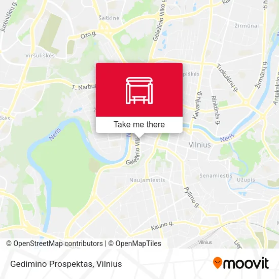 Карта Gedimino Prospektas