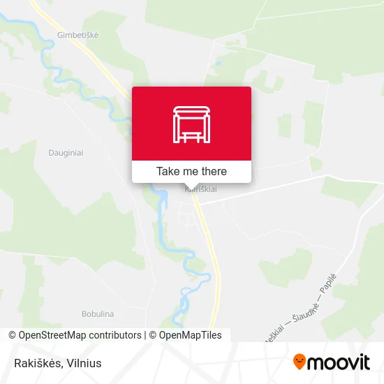 Карта Rakiškės