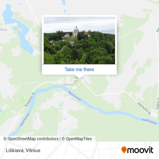 Карта Liškiava