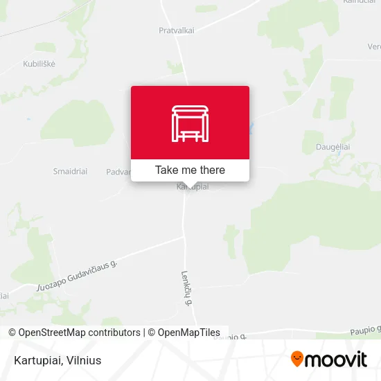Карта Kartupiai