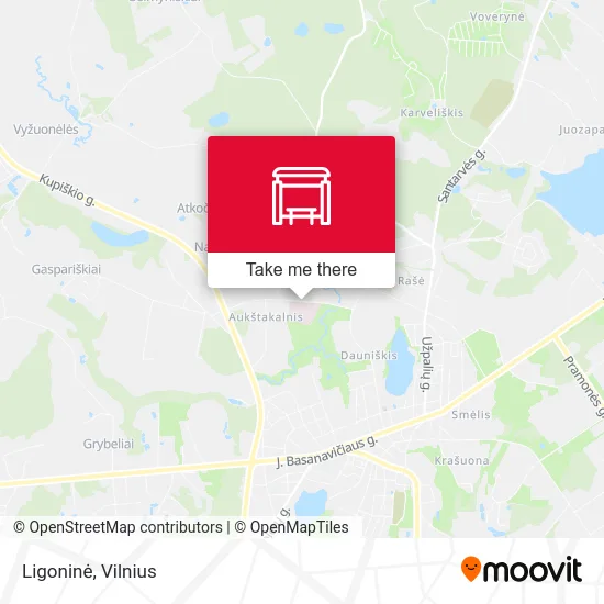 Карта Ligoninė