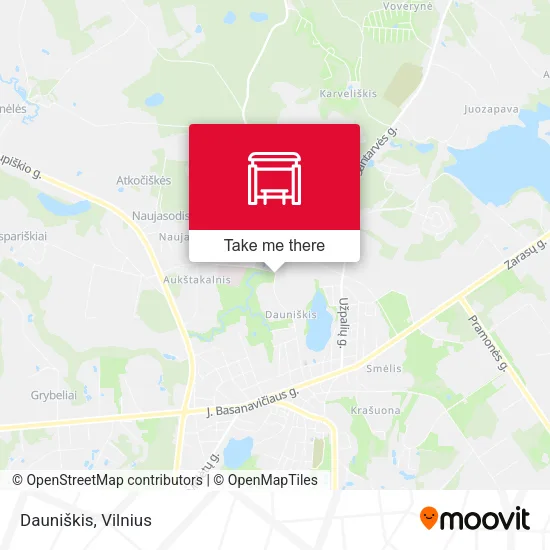 Карта Dauniškis
