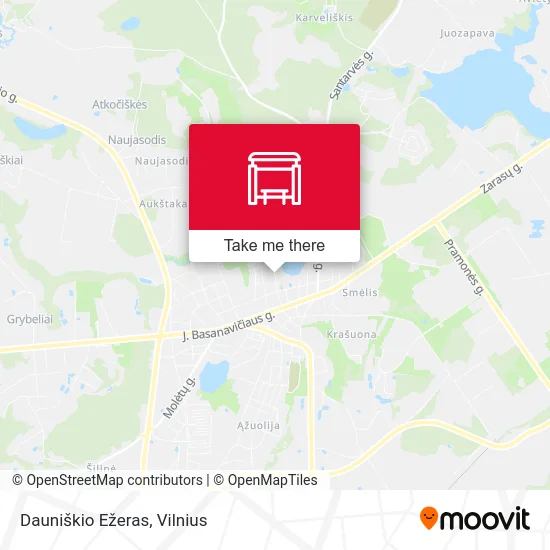 Карта Dauniškio Ežeras